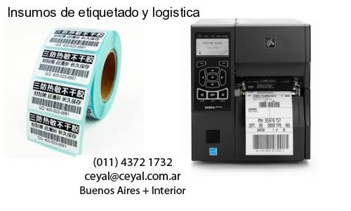 Insumos de etiquetado y logistica