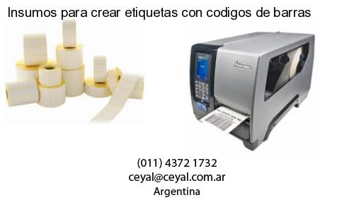 Insumos para crear etiquetas con codigos de barras