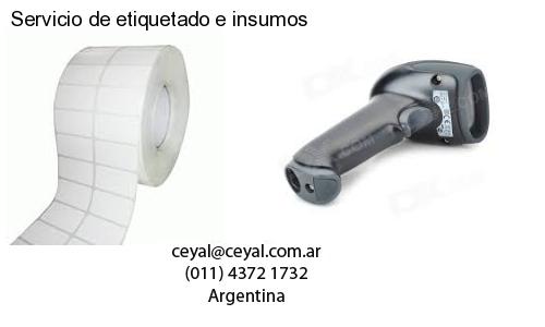 Servicio de etiquetado e insumos