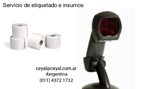 Servicio de etiquetado e insumos