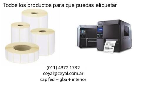 Todos los productos para que puedas etiquetar