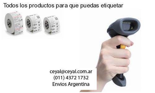 Todos los productos para que puedas etiquetar