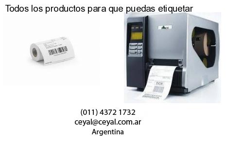 Todos los productos para que puedas etiquetar