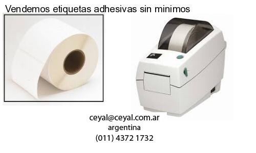 Vendemos etiquetas adhesivas sin minimos