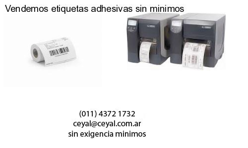Vendemos etiquetas adhesivas sin minimos
