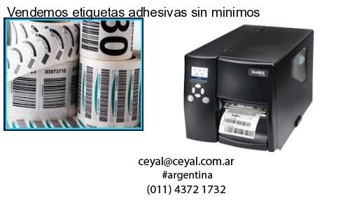 Vendemos etiquetas adhesivas sin minimos