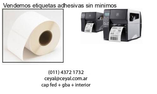 Vendemos etiquetas adhesivas sin minimos