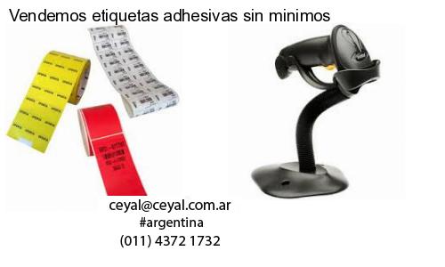 Vendemos etiquetas adhesivas sin minimos