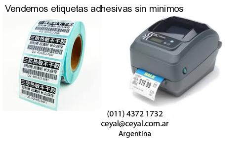 Vendemos etiquetas adhesivas sin minimos