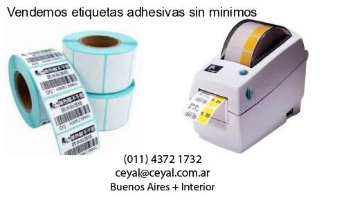 Vendemos etiquetas adhesivas sin minimos