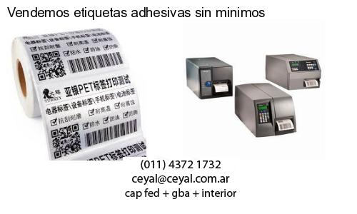 Vendemos etiquetas adhesivas sin minimos