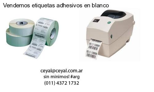 Vendemos etiquetas adhesivos en blanco