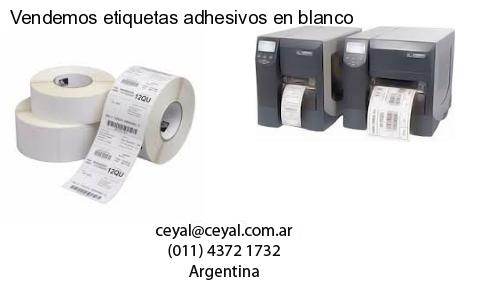 Vendemos etiquetas adhesivos en blanco