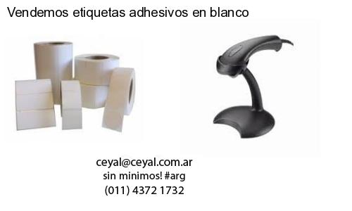 Vendemos etiquetas adhesivos en blanco