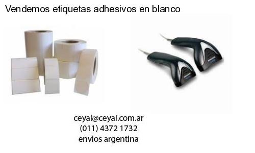 Vendemos etiquetas adhesivos en blanco