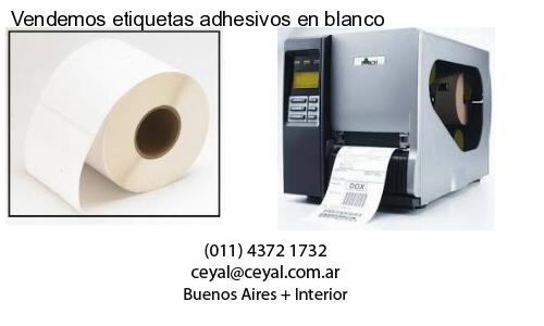 Vendemos etiquetas adhesivos en blanco