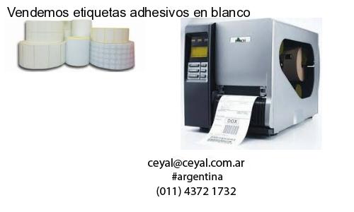 Vendemos etiquetas adhesivos en blanco