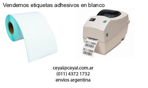 Vendemos etiquetas adhesivos en blanco