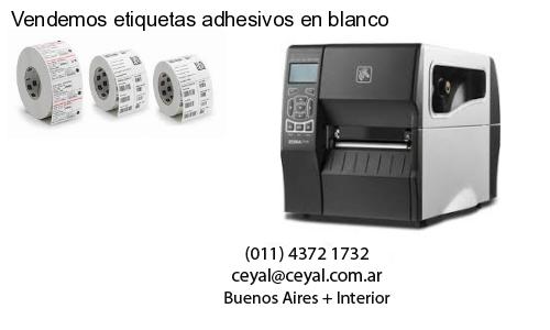 Vendemos etiquetas adhesivos en blanco