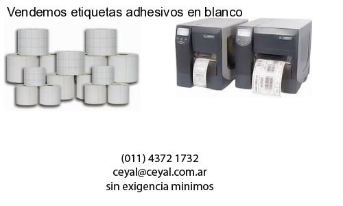 Vendemos etiquetas adhesivos en blanco