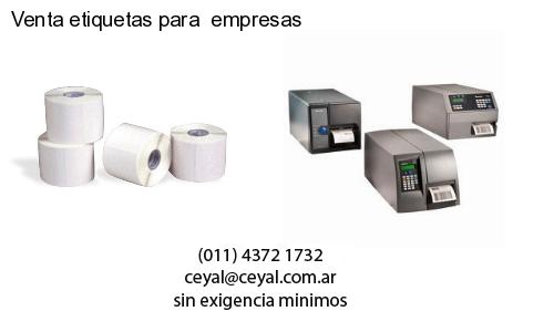 Venta etiquetas para  empresas