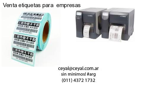 Venta etiquetas para  empresas