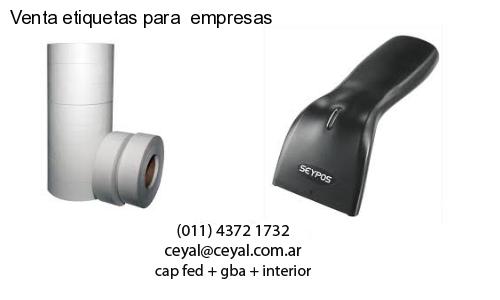 Venta etiquetas para  empresas