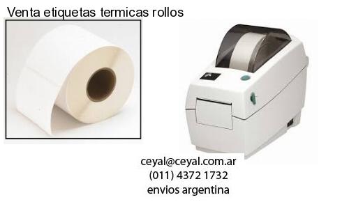 Venta etiquetas termicas rollos
