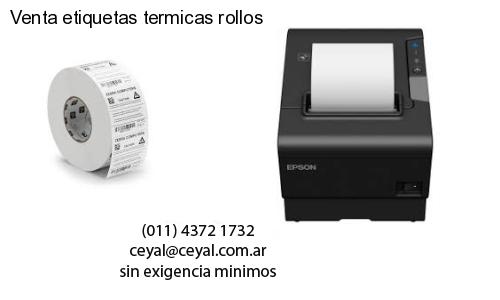 Venta etiquetas termicas rollos