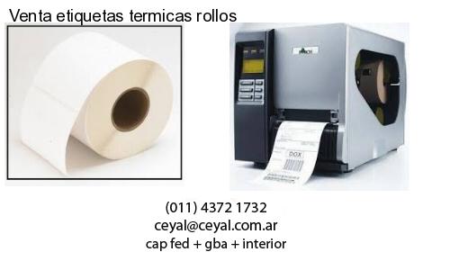 Venta etiquetas termicas rollos