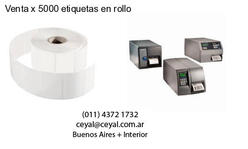 Venta x 5000 etiquetas en rollo