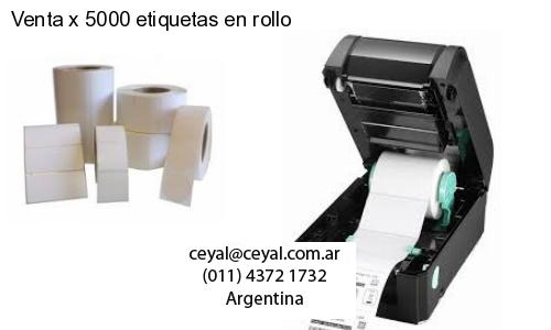 Venta x 5000 etiquetas en rollo