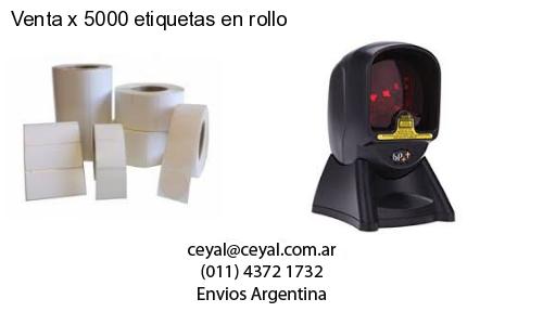 Venta x 5000 etiquetas en rollo
