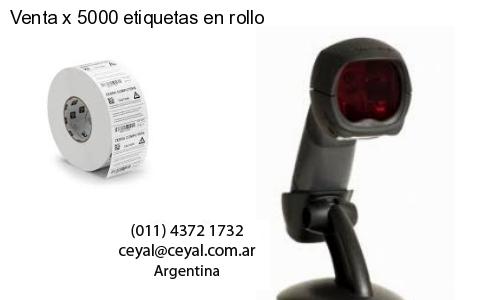 Venta x 5000 etiquetas en rollo