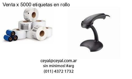 Venta x 5000 etiquetas en rollo