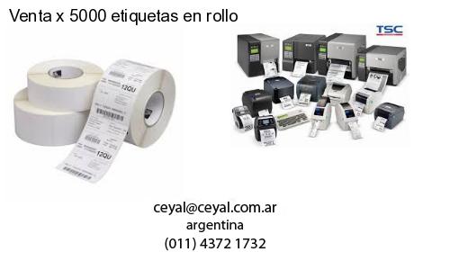 Venta x 5000 etiquetas en rollo
