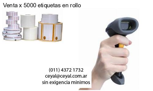 Venta x 5000 etiquetas en rollo