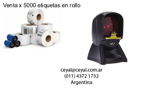 Venta x 5000 etiquetas en rollo