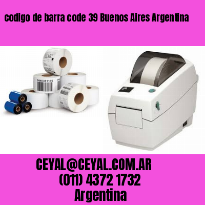 codigo de barra code 39 Buenos Aires Argentina