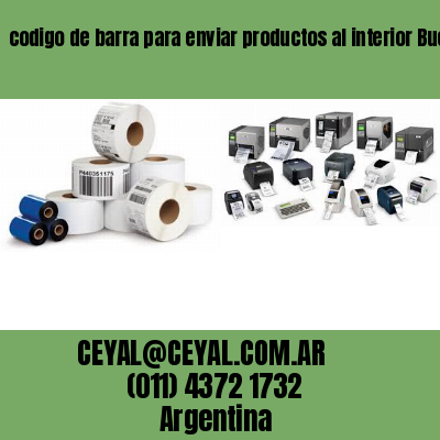 codigo de barra para enviar productos al interior Buenos Aires Argentina