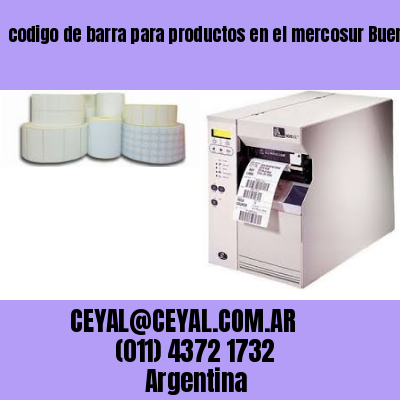 codigo de barra para productos en el mercosur Buenos Aires Argentina