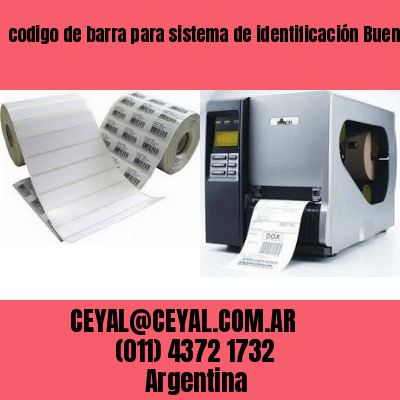 codigo de barra para sistema de identificación Buenos Aires Argentina