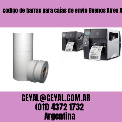 codigo de barras para cajas de envio Buenos Aires Argentina