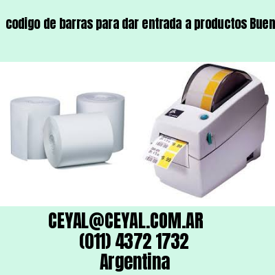 codigo de barras para dar entrada a productos Buenos Aires Argentina