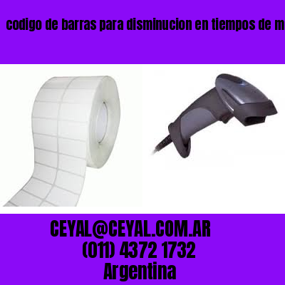 codigo de barras para disminucion en tiempos de ma Buenos Aires Argentina