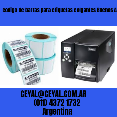 codigo de barras para etiquetas colgantes Buenos Aires Argentina
