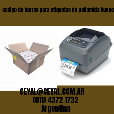 codigo de barras para etiquetas de poliamida Buenos Aires Argentina