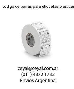 codigo de barras para etiquetas plasticas y brillo