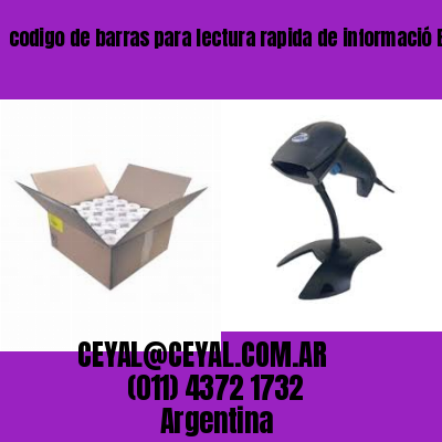 codigo de barras para lectura rapida de informació Buenos Aires Argentina