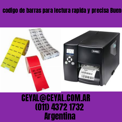 codigo de barras para lectura rapida y precisa Buenos Aires Argentina